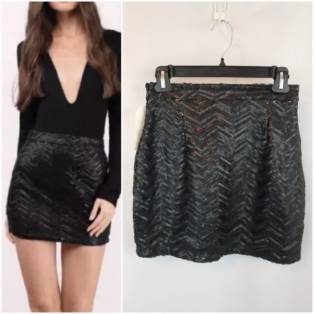 Tobi Sequin Skirt